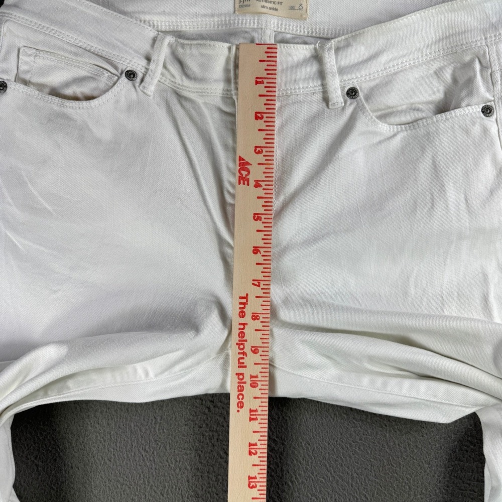 J Jill Jeans Women 8 Authentic Fit Slim Ankle White Street Casual Work Travel - Picture 10 of 12